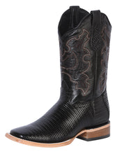Load image into Gallery viewer, El General Men’s Rodeo Boot - Embossed Woven Leather - Black 41790