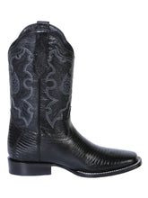 Load image into Gallery viewer, El General Men's Rodeo Boot - Imitation Lizard - Black 41904