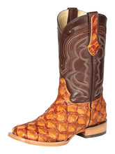 Load image into Gallery viewer, El General Men's Exotic Monster Fish Rodeo Boots - Honey 44606