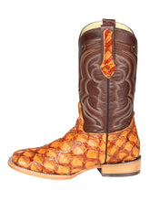 Load image into Gallery viewer, El General Men's Exotic Monster Fish Rodeo Boots - Honey 44606