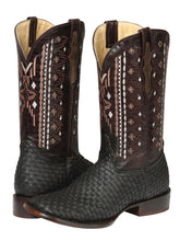 Load image into Gallery viewer, El General Men’s Leather Rodeo Boots Petatillo - Crazy Brown 44861