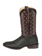 Load image into Gallery viewer, El General Men’s Leather Rodeo Boots Petatillo - Crazy Brown 44861