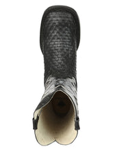 Load image into Gallery viewer, El General Men’s Petatillo Crazy Black Rodeo Boots 44884
