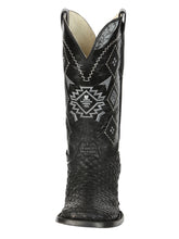Load image into Gallery viewer, El General Men’s Petatillo Crazy Black Rodeo Boots 44884