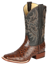 Load image into Gallery viewer, El Señor de los Cielos Men’s Rodeo Boot - Imitation Ostrich Leather - Brown 44934