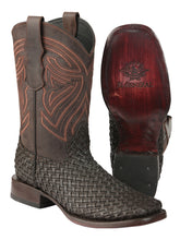 Load image into Gallery viewer, El General Men’s Leather Rodeo Boots Petatillo - Chocolate 45013