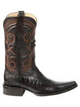 Load image into Gallery viewer, El General Men's Exotic Ostrich Leg Cowboy Boots - Brown 45068