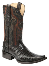 Load image into Gallery viewer, El General Men's Exotic Caiman Belly Cowboy Boots - Brown 45079