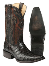 Load image into Gallery viewer, El General Men's Exotic Caiman Belly Cowboy Boots - Brown 45079