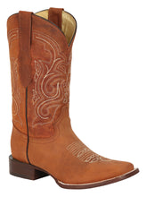 Load image into Gallery viewer, El General Men's Rodeo Boot – Crazy Leather - Cognac 45208
