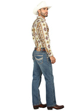 Load image into Gallery viewer, Centenario Men's Blue Denim with Embroidered Details 45314