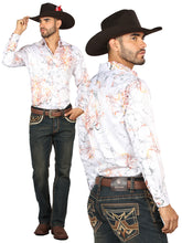 Load image into Gallery viewer, Centenario Men's Tinted Brown Denim with Embroidered Details 45316