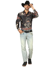 Load image into Gallery viewer, Centenario Men's Light Blue Denim with Embroidered Details 45317