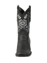 Load image into Gallery viewer, El General Men’s Black Python Imitation Rodeo Boots 45398