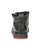Load image into Gallery viewer, El General Men’s Ankle Boots with Zipper - Black/Red Petatillo Leather 45402