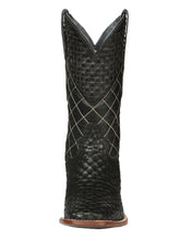 Load image into Gallery viewer, El General Men's Rodeo Boots Petatillo Leather - Black 45438