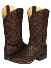 Load image into Gallery viewer, El General Men's Rodeo Boots Petatillo Leather - Brown 45440