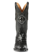 Load image into Gallery viewer, El General Men's Exotic Caiman Belly Cowboy Boots - Black 45518