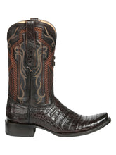 Load image into Gallery viewer, El General Men's Exotic Caiman Belly Cowboy Boots - Brown 45519