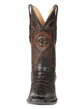 Load image into Gallery viewer, El General Men's Exotic Caiman Belly Cowboy Boots - Brown 45519