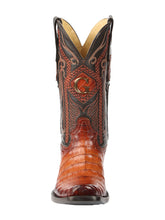 Load image into Gallery viewer, El General Men's Exotic Caiman Belly Cowboy Boots - Cognac 45520