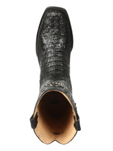Load image into Gallery viewer, El General Men's Exotic Caiman Nuca Cowboy Boots - Black 45521