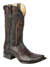 Load image into Gallery viewer, El General Men's Exotic Caiman Nuca Cowboy Boots - Brown 45522