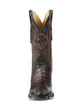 Load image into Gallery viewer, El General Men's Exotic Caiman Nuca Cowboy Boots - Brown 45522