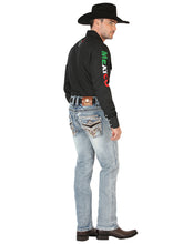 Load image into Gallery viewer, Centenario Men's Premium Denim Boot Cut Pants - Black 45532