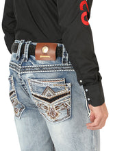 Load image into Gallery viewer, Centenario Men's Premium Denim Boot Cut Pants - Black 45532
