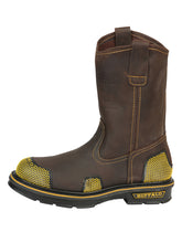 Load image into Gallery viewer, Buffalo & Bull Men’s Work Boots - Brown/Yellow 123031