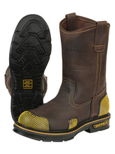 Load image into Gallery viewer, Buffalo & Bull Men’s Work Boots - Brown/Yellow 123031