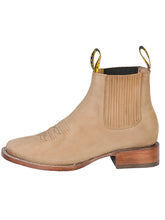 Load image into Gallery viewer, El General Square Toe Ankle Boot - Nobuck Sand 126191