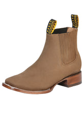 Load image into Gallery viewer, El General Square Toe Ankle Boot - Nobuck Brown 126192