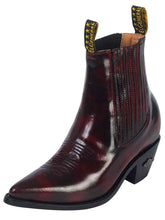 Load image into Gallery viewer, Cowboy Ankle Boot by El General - Chameleon Wine 179

