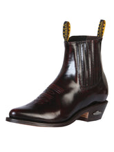 Load image into Gallery viewer, Cowboy Ankle Boot by El General - Chameleon Wine 179

