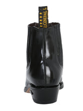 Load image into Gallery viewer, Ankle Cowboy Boot by El General - Black Chameleon 181
