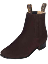 Load image into Gallery viewer, El Besserro Charro Boot - Dark Brown Nobuck 206
