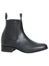 Load image into Gallery viewer, El Canelo - Charro Ankle Boot   - Atlas Black 232
