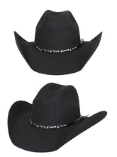 Load image into Gallery viewer, El General 50X Wool Cowboy Hat - Black

 23075
