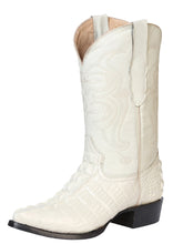 Load image into Gallery viewer, El Señor de los Cielos Men’s Western Boot - Caiman Tail Print Leather  - Bone 40845
