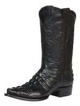 Load image into Gallery viewer, Cowboy boot  El Senor de los Cielos - Caiman  - Black 40854
