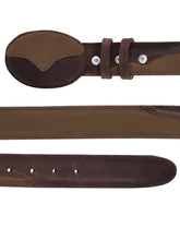 Load image into Gallery viewer, Cowboy Belt - El General  - Leather Nobuck Choco 41108
