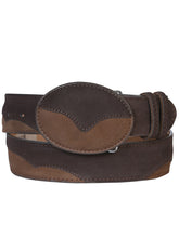 Load image into Gallery viewer, Cowboy Belt - El General  - Leather Nobuck Choco 41108
