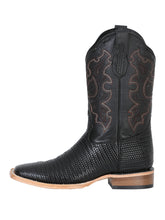 Load image into Gallery viewer, El General Men’s Rodeo Boot - Embossed Woven Leather - Black  41790
