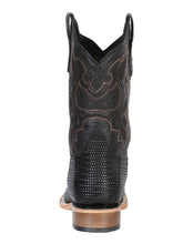 Load image into Gallery viewer, El General Men’s Rodeo Boot - Embossed Woven Leather - Black  41790

