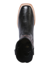 Load image into Gallery viewer, El General Men’s Rodeo Boot - Embossed Woven Leather - Black  41790
