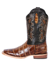 Load image into Gallery viewer, El General Rodeo Boot - Printed Caiman Light Brown 41794
