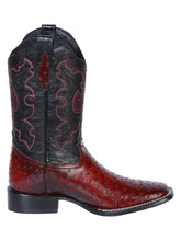 Load image into Gallery viewer, El General Rodeo Boot - Printed Avestruz Burgundy 41901
