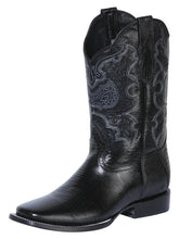 Load image into Gallery viewer, El General Men's Rodeo Boot - Imitation Lizard - Black 41904
